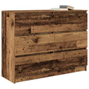 skænk 100x35x76 cm konstrueret træ antikt trælook