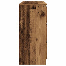 skænk 100x35x76 cm konstrueret træ antikt trælook