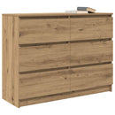 skænk 100x35x76 cm konstrueret træ kunsteg