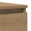 skænk 100x35x76 cm konstrueret træ kunsteg