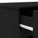 Bord med skuffe Sort eg 140 x 49 x 76 cm Konstrueret træ