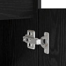 Bord med skuffe Sort eg 140 x 49 x 76 cm Konstrueret træ
