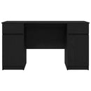 Bord med skuffe Sort eg 140 x 49 x 76 cm Konstrueret træ