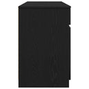 Bord med skuffe Sort eg 140 x 49 x 76 cm Konstrueret træ