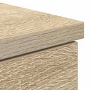 Bord med skuffe Sonoma-eg 140 x 49 x 76 cm Konstrueret træ