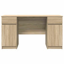 Bord med skuffe Sonoma-eg 140 x 49 x 76 cm Konstrueret træ