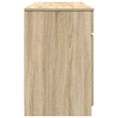 Bord med skuffe Sonoma-eg 140 x 49 x 76 cm Konstrueret træ