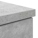 Bord med skuffe Betongrå 140 x 49 x 76 cm Konstrueret træ