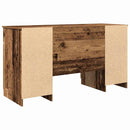 Bord med skuffe Gammelt træ 140 x 49 x 76 cm Konstrueret træ