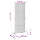 Privacy Screen indendørs/udendørs 180,5 cm massivt akacietræ