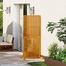 Privacy Screen indendørs/udendørs 180,5 cm massivt akacietræ