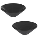håndvaske 2 stk Ø42x14 cm keramik glans sort