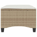 haveskamler 2 stk. med hynder 55x55x36 cm polyrattan beige