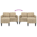 2-personers sofa med chaiselong L-formet 125 cm kunstlæder