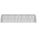 hønsegård 2,5x10x2,25 m galvaniseret stål