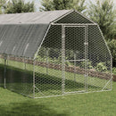 hønsegård med tag 2,5x6x2,25 m galvaniseret stål