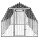 hønsegård med tag 2,5x6x2,25 m galvaniseret stål