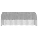 hønsegård med tag 2,5x6x2,25 m galvaniseret stål