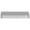 hønsegård med tag 2,5x10x2,25 m galvaniseret stål