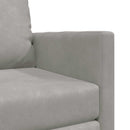 Sovesofa Lysegrå 74 x 77 x 81 cm Fløjl