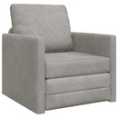 Sovesofa Lysegrå 74 x 77 x 81 cm Fløjl