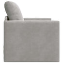 Sovesofa Lysegrå 74 x 77 x 81 cm Fløjl