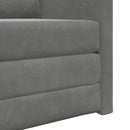Sovesofa Mørkegrå 74 x 77 x 81 cm Fløjl