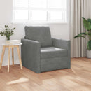 Sovesofa Mørkegrå 74 x 77 x 81 cm Fløjl