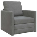 Sovesofa Mørkegrå 74 x 77 x 81 cm Fløjl