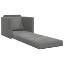 Sovesofa Mørkegrå 74 x 77 x 81 cm Fløjl