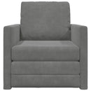 Sovesofa Mørkegrå 74 x 77 x 81 cm Fløjl