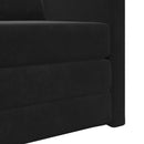 Sovesofa Sort 74 x 77 x 81 cm Fløjl