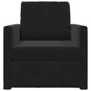 Sovesofa Sort 74 x 77 x 81 cm Fløjl