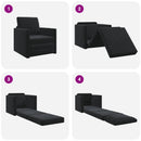 Sovesofa Sort 74 x 77 x 81 cm Fløjl