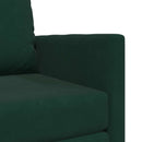 Sovesofa Mørkegrøn 74 x 77 x 81 cm Fløjl