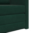 Sovesofa Mørkegrøn 74 x 77 x 81 cm Fløjl