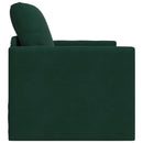 Sovesofa Mørkegrøn 74 x 77 x 81 cm Fløjl