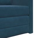 Sovesofa Blå 74 x 77 x 81 cm Fløjl