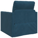 Sovesofa Blå 74 x 77 x 81 cm Fløjl