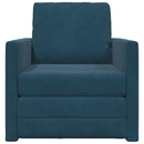 Sovesofa Blå 74 x 77 x 81 cm Fløjl