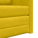 Sovesofa Mørk Gul 74 x 77 x 81 cm Fløjl
