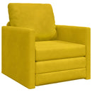 Sovesofa Mørk Gul 74 x 77 x 81 cm Fløjl