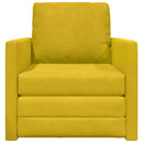 Sovesofa Mørk Gul 74 x 77 x 81 cm Fløjl