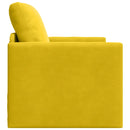 Sovesofa Mørk Gul 74 x 77 x 81 cm Fløjl