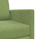 Sovesofa Lys grøn 74 x 77 x 81 cm Fløjl