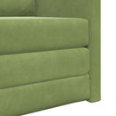 Sovesofa Lys grøn 74 x 77 x 81 cm Fløjl