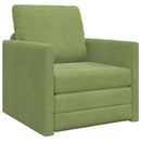 Sovesofa Lys grøn 74 x 77 x 81 cm Fløjl