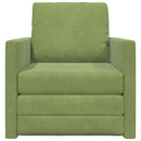 Sovesofa Lys grøn 74 x 77 x 81 cm Fløjl