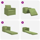 Sovesofa Lys grøn 74 x 77 x 81 cm Fløjl