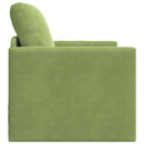 Sovesofa Lys grøn 74 x 77 x 81 cm Fløjl